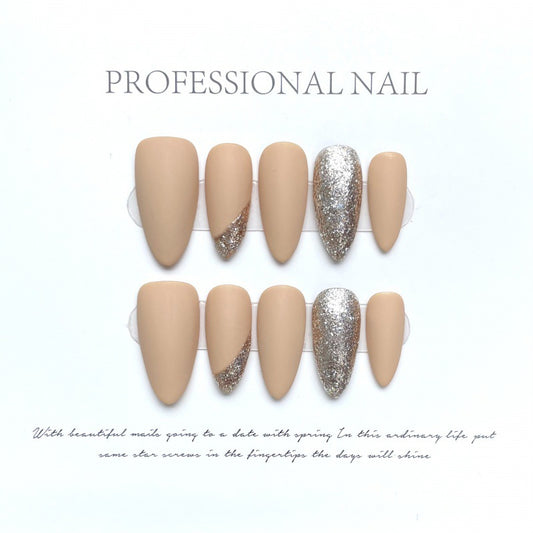 Subtle Edge – Minimalist Borderless Nail Design with Grace