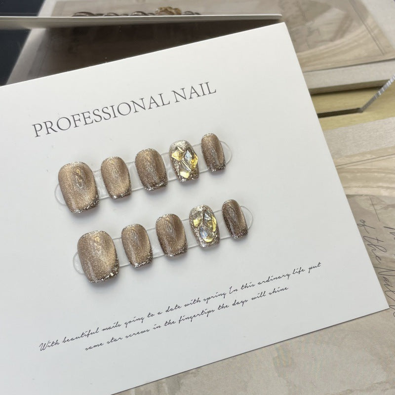 Gilded Feline Crystal Gaze – Fierce Elegance, Luxe Allure