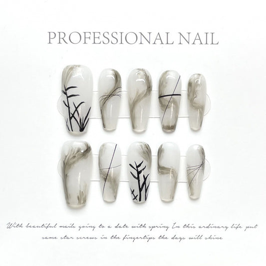 Serene Bamboo Ink Wash – A Perfect Harmony of Tranquil Beauty