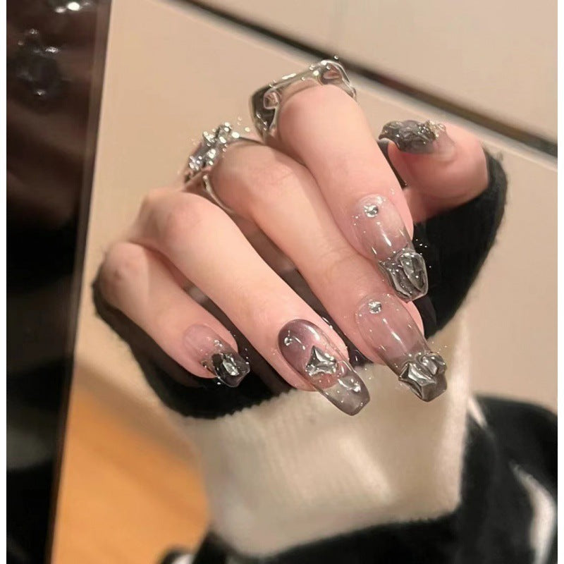 Sleek Silver Waves – Modern Elegance with Polished Perfection