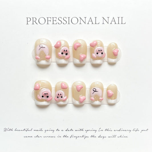 Blushing Oink – Piglet Tips Adorned with Cute Playfulness