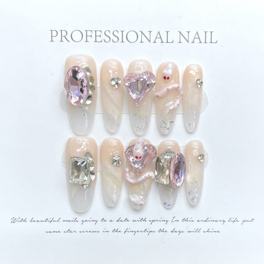 Blush Serpent – Mini Charm with Enchanting Pink Flair