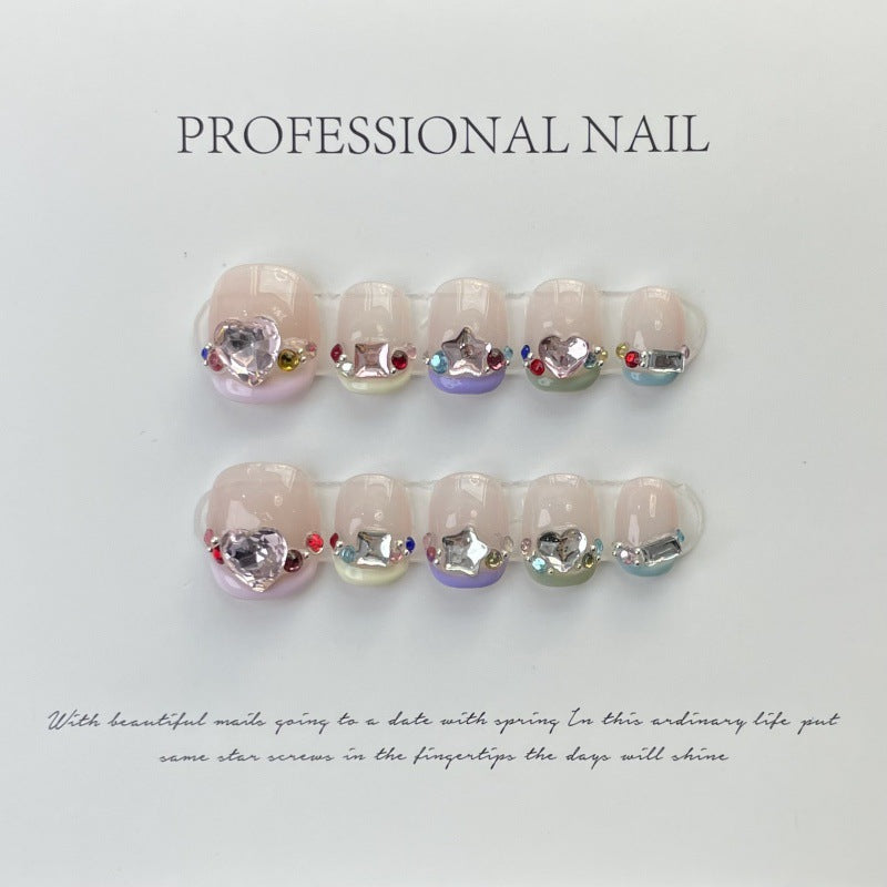 Gleaming Radiance – Radiant Rhinestones with Hearts, Stars, and Blossoms