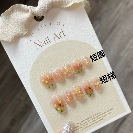 Sunny Blossom – Vibrant Yellow Petals with Pink Flower Charm