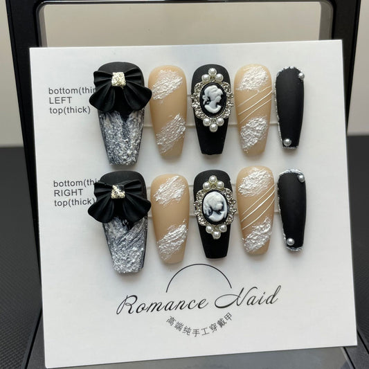 Classic Elegance – Vintage Black and White with Pastel Flair