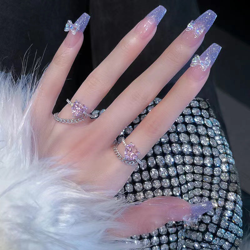 Loop Designs Nails Elegant Ribbon Loops – Shiny, Sophisticated Charm in Every Detail ...