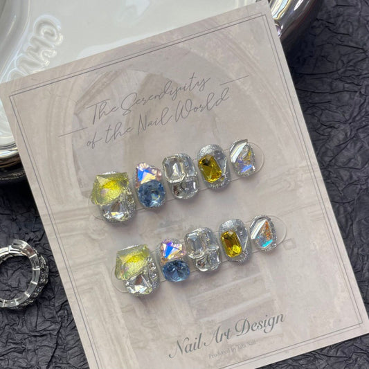 Aqua Radiance – Crystal Clear Nails with Glorious Sparkle