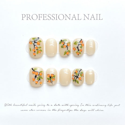Persimmon Dreamscape – Mystical Glow in Sunset Hues