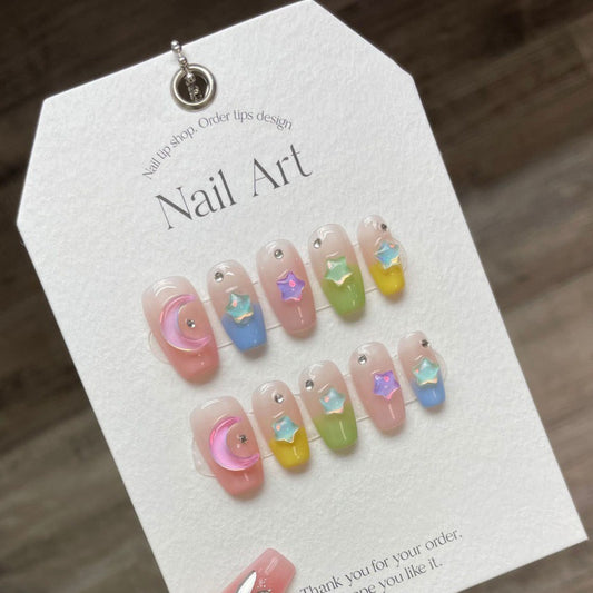 Starry Macaron Essence – Lush Rainbow Tones with Celestial Delight