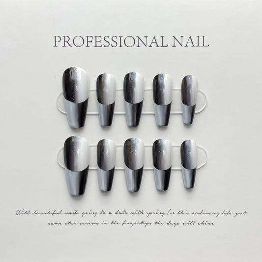 Soft Grey Ombre Elegance – Graceful Transition for Timeless Style