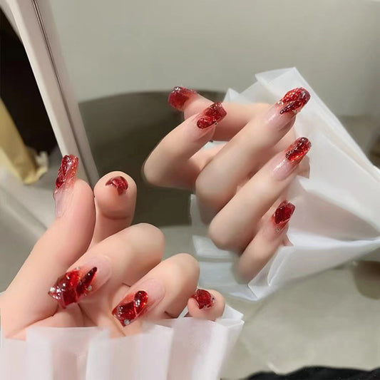 Crimson Gem Luxe – Ruby Radiance with Chic Glamour