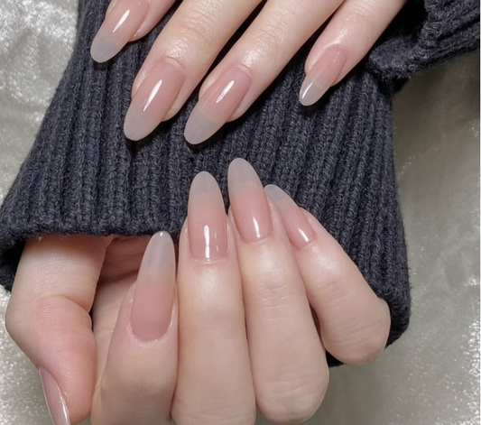 Plain Peach Long Nails – Soft, Elegant, and Timeless