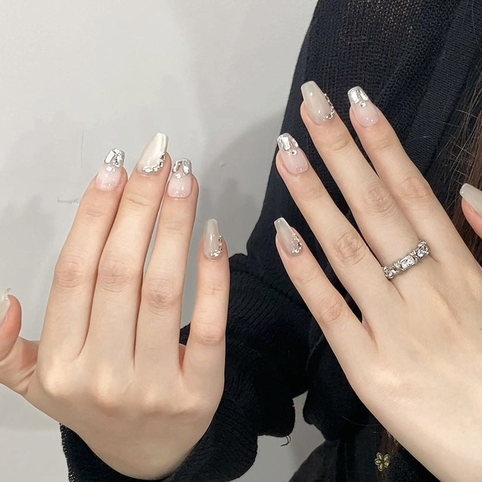 Sparkling Silver Mirage with Playful Radiance